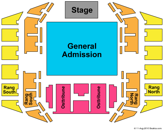Wiener Stadthalle - Halle D End Stage Seating Chart